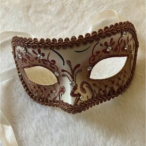 Colombina Style Masquerade Mask Gothic Glamour Regal Opulence